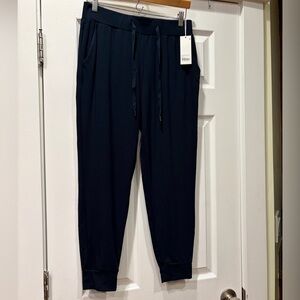 Women's Brushed Bamboo Navy Jogger Pants